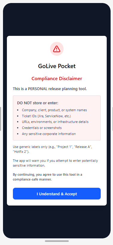 Mockup 04 - Go-Live Form